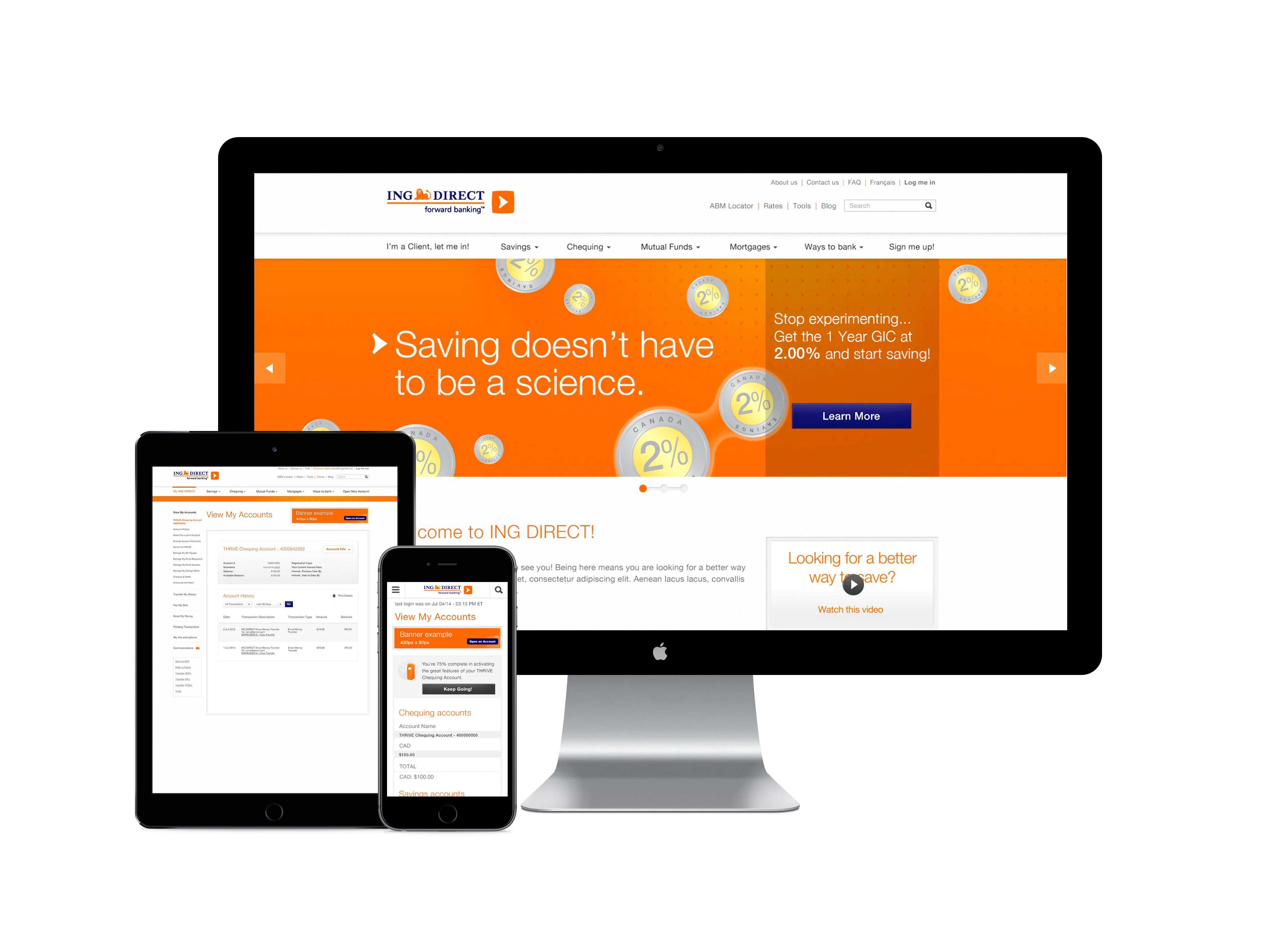 ING Direct Website cover